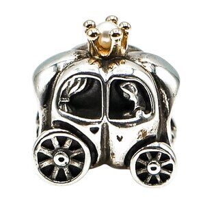 Pandora Royal Carriage Sterling Silver & 14K Gold Fantasy Charm with Pearl
